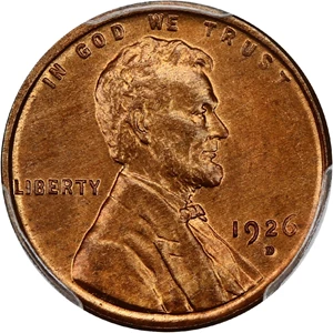 image for: 1926-D 1c PCGS/CAC MS65 RB