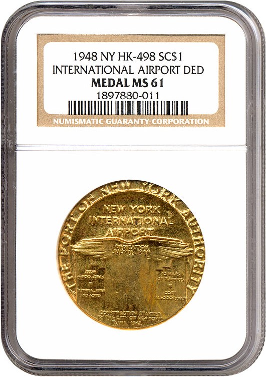 1948 SC$1 Cal Gold Discovery, Ty.2, octag, Bronze, HK-498 MS