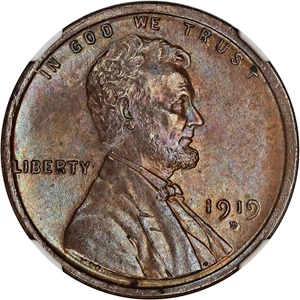 image for: 1919-D 1c NGC MS64 BN