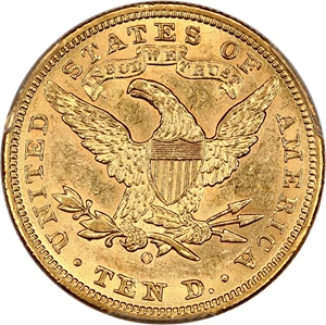 image for: 1903-O $10 PCGS AU Detail (Bent)