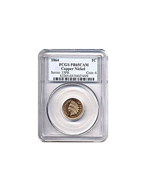 image for: 1864 1c Copper Nickel PCGS Proof 65 Cameo