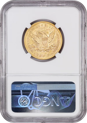 image for: 1866 $10 NGC AU58 (Motto)