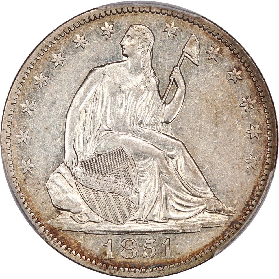 image for: 1851-O 50c PCGS AU50