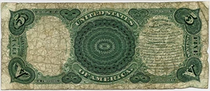 image for: FR. 83 1907 $5 Legal Tender PMG Fine 12