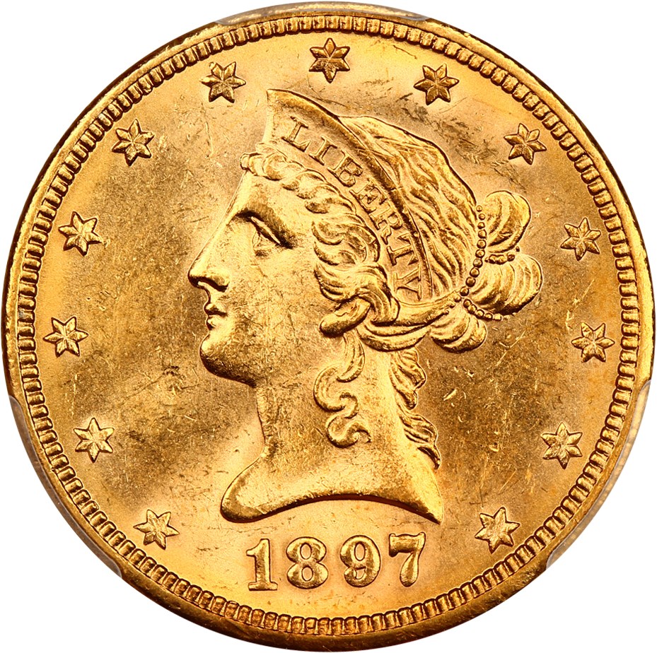 image for: 1897-O $10 PCGS/CAC MS63
