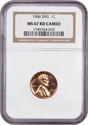 image for: 1966 1c NGC MS67 RD CAM (Special Mint Set)