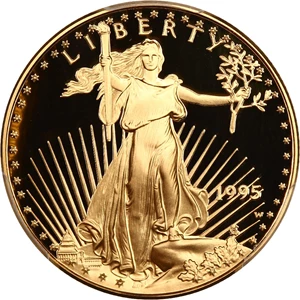 image for: 1995-W Gold Eagle $25 PCGS Proof 69 DCAM