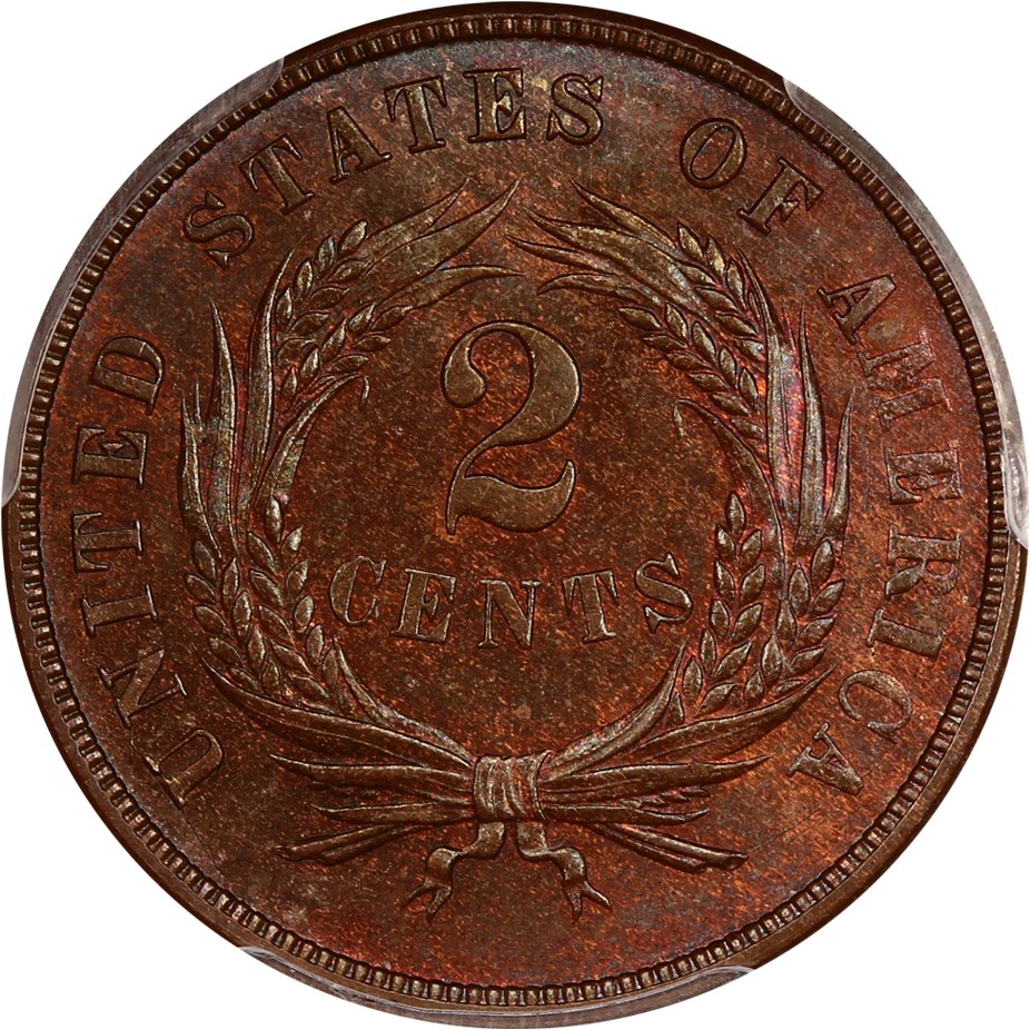 image for: 1872 2c PCGS MS65 RB