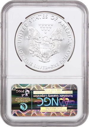 image for: 2014 Silver Eagle $1 NGC MS69