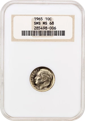 image for: 1965 10c NGC MS68 (Special Mint Set)