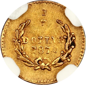 image for: 1870 Cal. Gold 50c NGC AU50 (BG-1010)