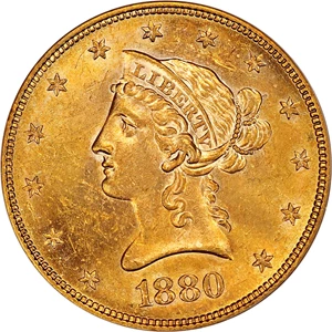image for: 1880-S $10 PCGS MS63