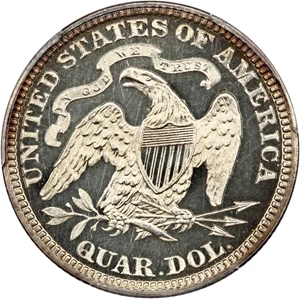 image for: 1875 25c PCGS Proof 64+ DCAM
