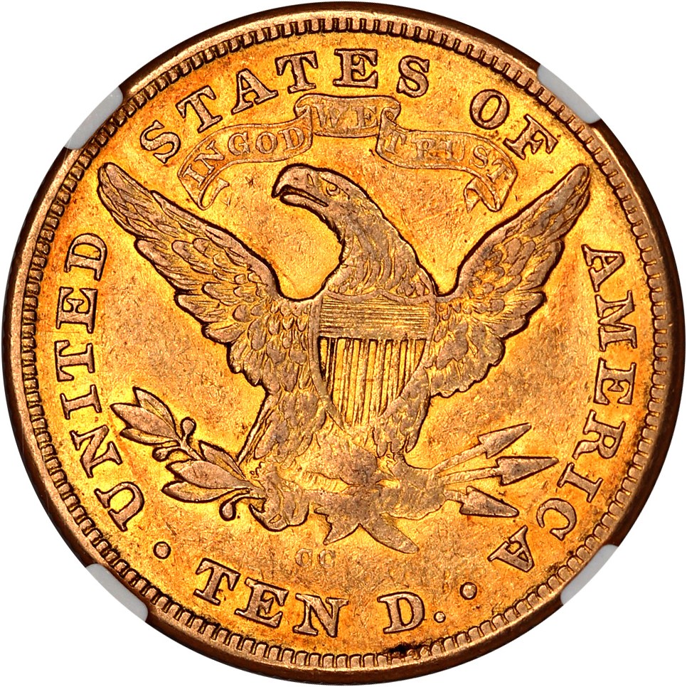 image for: 1874-CC $10 NGC/CAC VF35