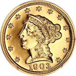 image for: 1903 2 1/2 PCGS/CAC Proof 65