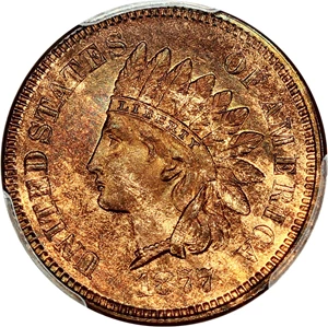 image for: 1877 1c PCGS/CAC Proof 64 RB