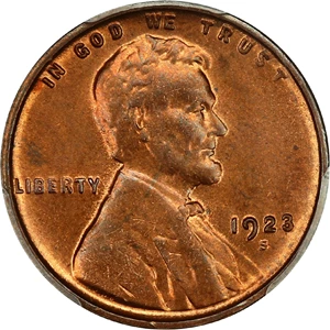 image for: 1923-S 1c PCGS/CAC MS64+ RB