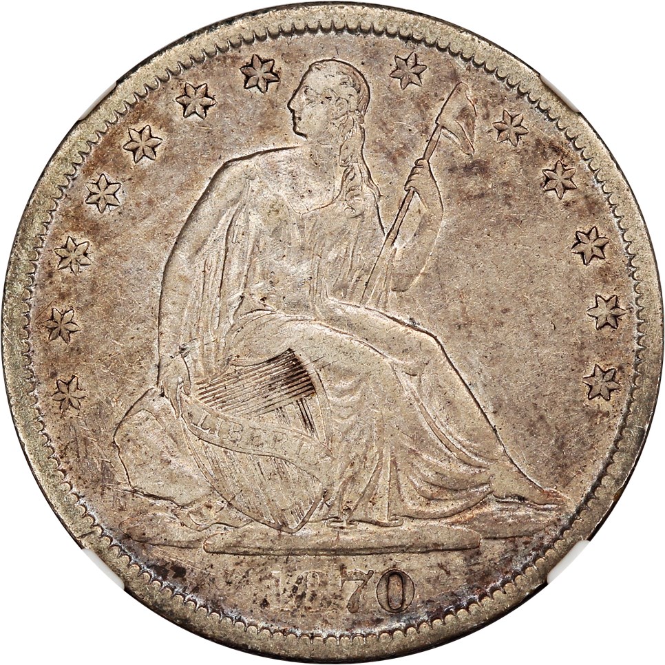 image for: 1870-S 50c NGC XF40