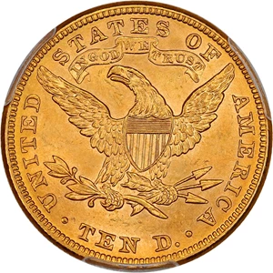 image for: 1886 $10 PCGS MS63