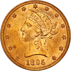 image for: 1895 $10 PCGS MS63