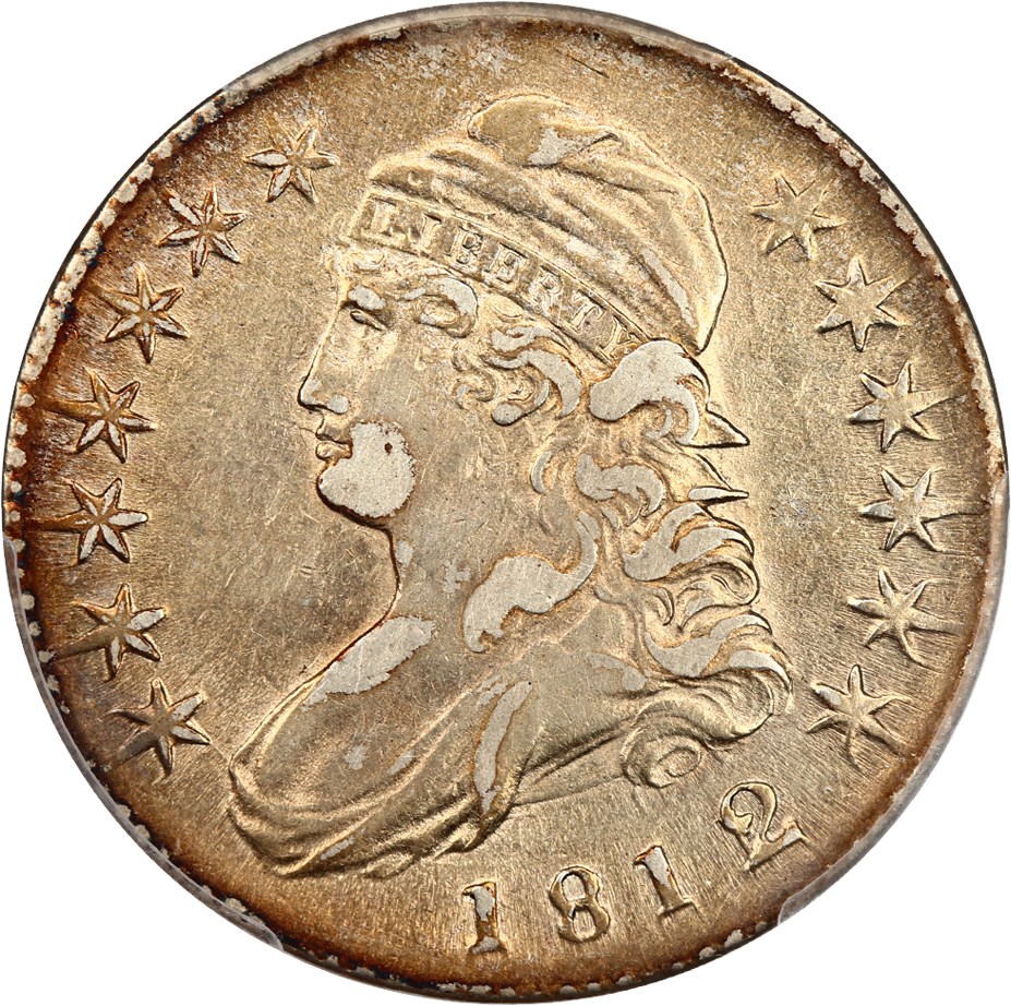 image for: 1812/1 50c PCGS XF40 (Overton 102a, Small 8)