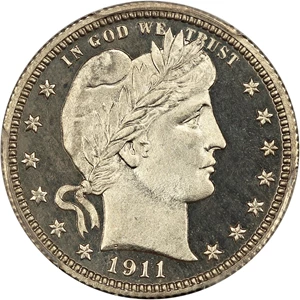 image for: 1911 25c PCGS/CAC Proof 65