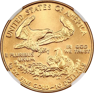 image for: 1992 Gold Eagle $10 NGC MS69
