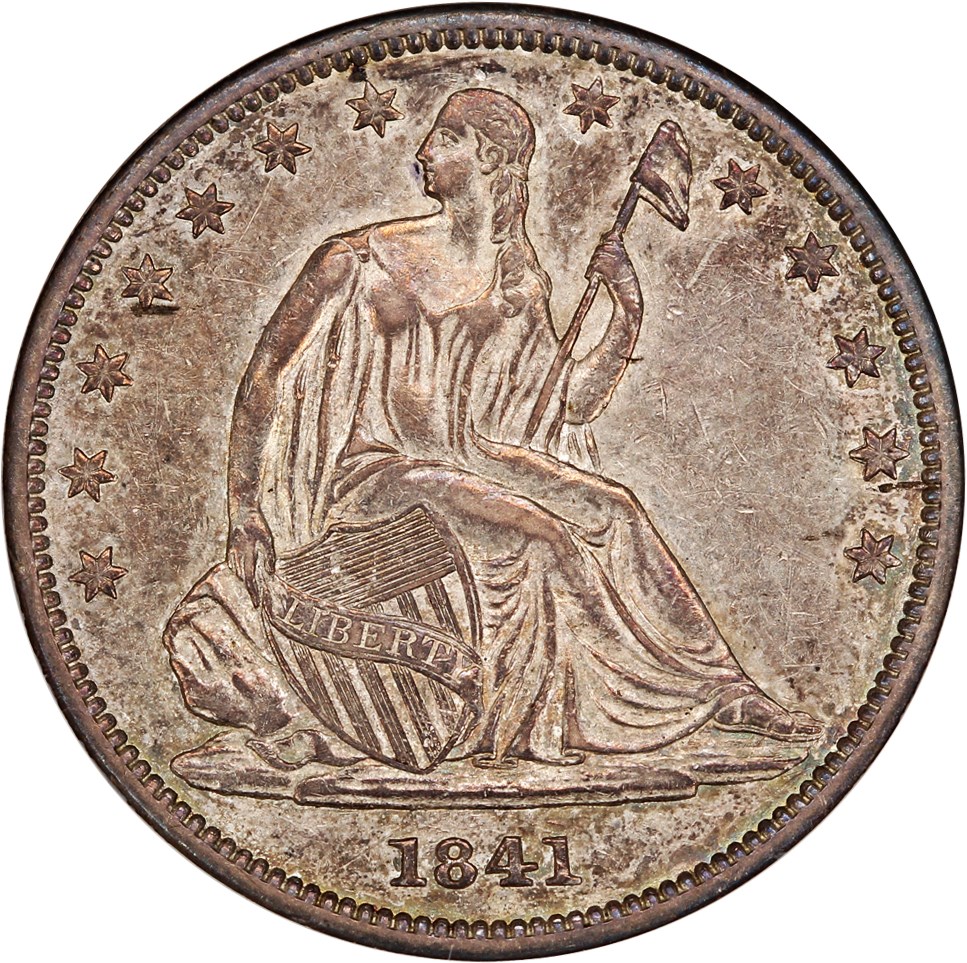 image for: 1841 50c NGC AU55