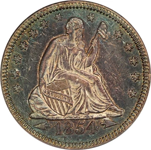 image for: 1854-O 25c PCGS/CAC AU58 (Arrows)