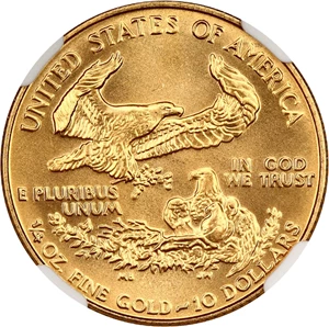 image for: 1992 Gold Eagle $10 NGC MS69