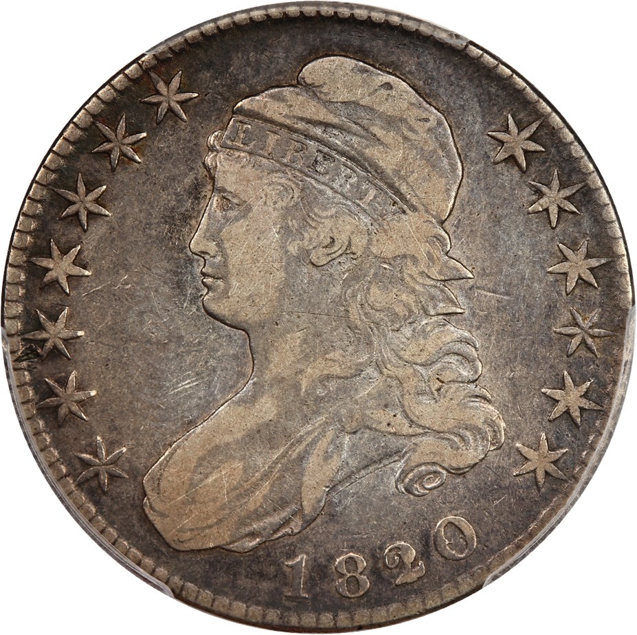 image for: 1820/19 50c PCGS VF20 (Overton 101a, Square Base 2)