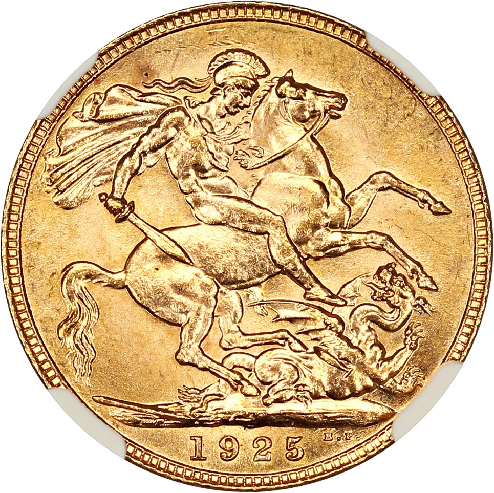 image for: Great Britain: 1925 Sov NGC MS64 (KM# 820)