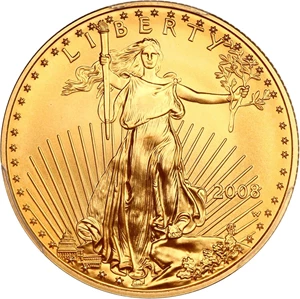 image for: 2008-W Gold Eagle $25 PCGS MS70 (Burnished)