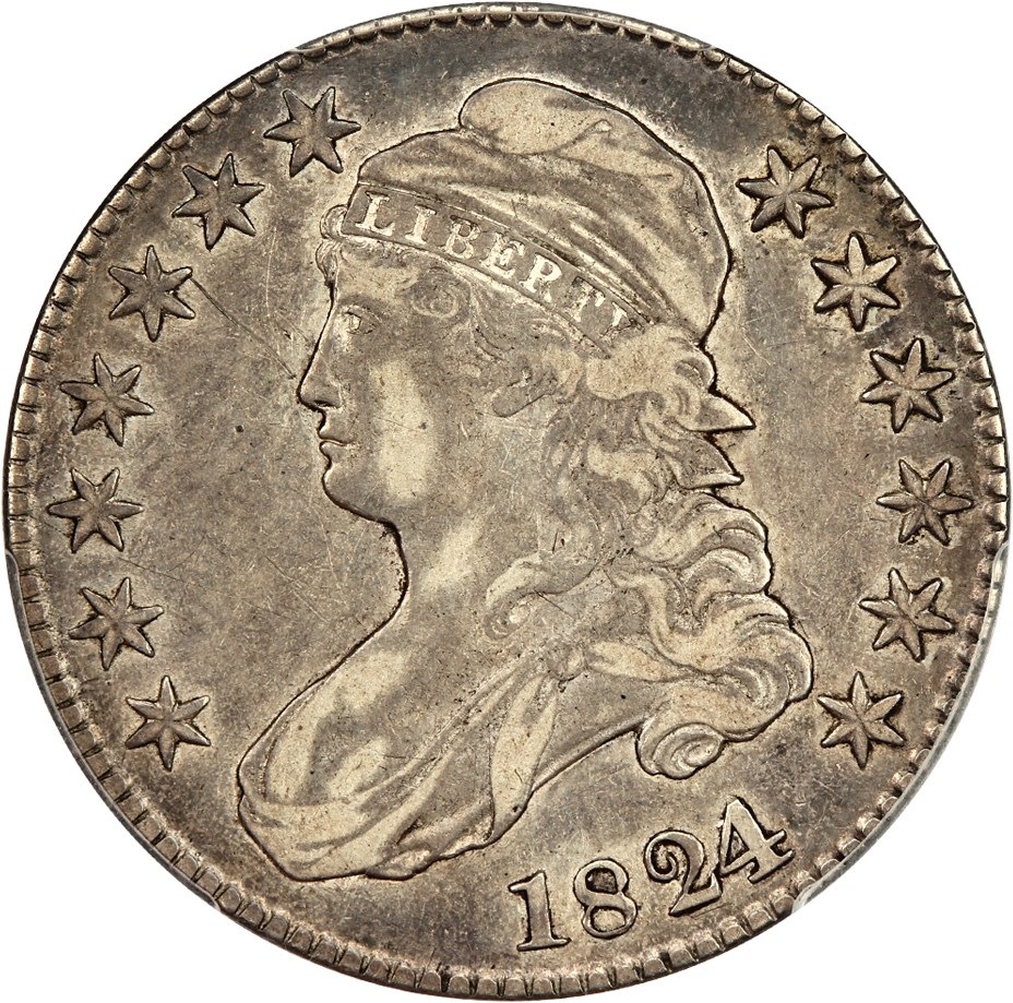 image for: 1824/1 50c PCGS VF25 (Overton 101)