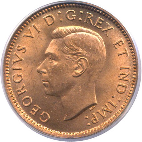 image for: Canada: 1939 1c  PCGS MS64 RD