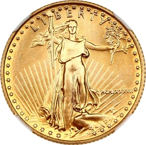 image for: 1987 Gold Eagle $10 NGC MS69