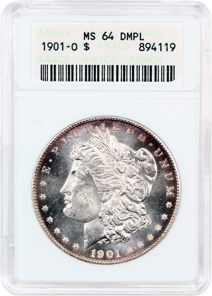 image for: 1901-O $1 ANACS MS64 DMPL