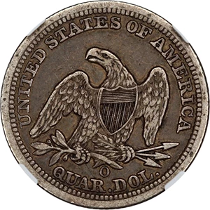 image for: 1856-O 25c NGC/CAC XF40