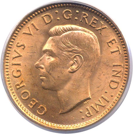 image for: Canada: 1939 1c  PCGS MS64 RD
