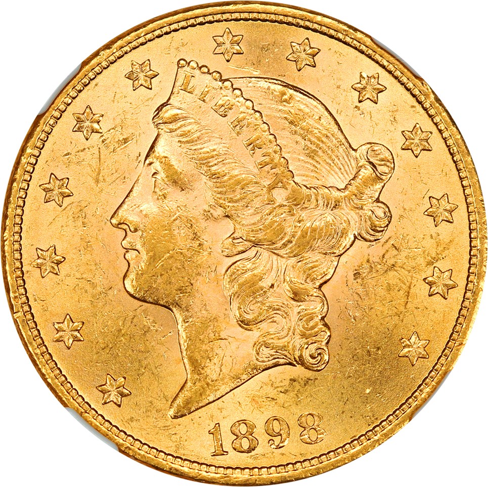image for: 1898 $20 NGC MS61