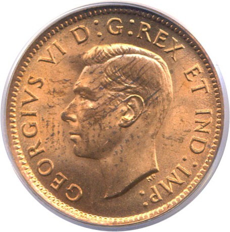 image for: Canada: 1939 1c  PCGS MS64 RD