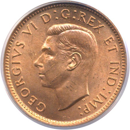 image for: Canada: 1939 1c  PCGS MS64 RD