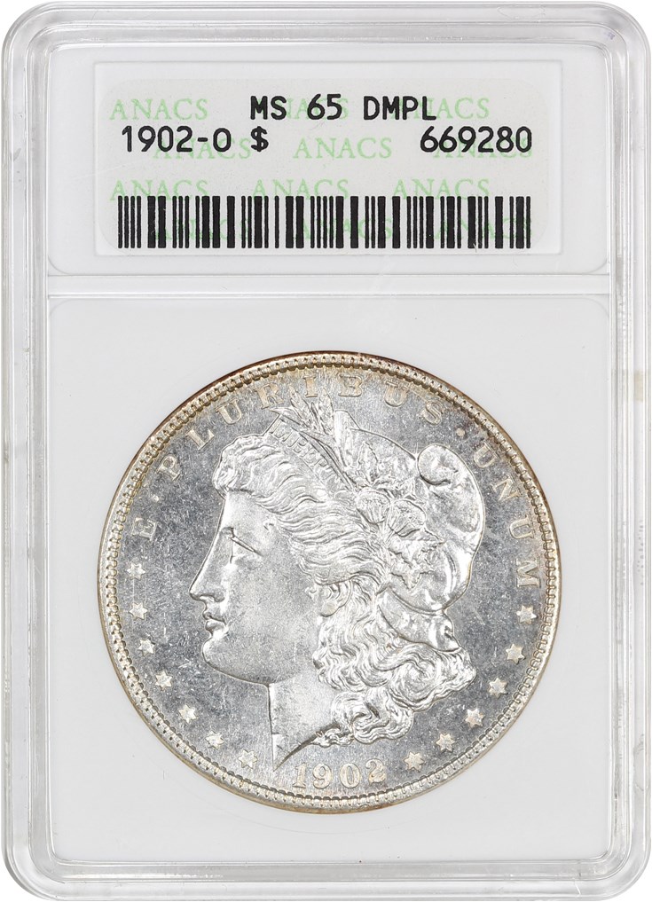image for: 1902-O $1 ANACS MS65 DMPL