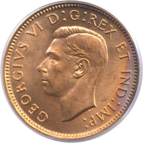image for: Canada: 1939 1c  PCGS MS64 RD
