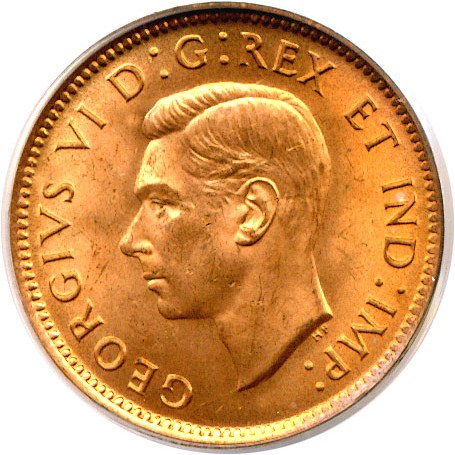 image for: Canada: 1939 1c  PCGS MS64 RD