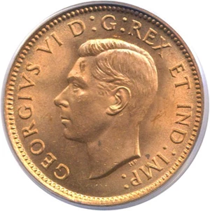 image for: Canada: 1939 1c PCGS MS65 RD