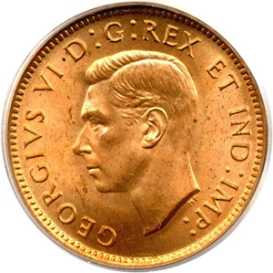image for: Canada: 1939 1c PCGS MS65 RD