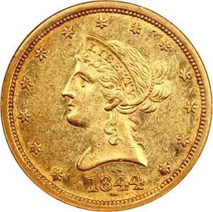 image for: 1844-O $10 NGC AU58