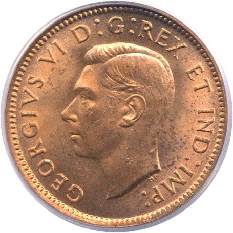 image for: Canada: 1939 1c  PCGS MS64 RD