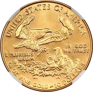 image for: 1992 Gold Eagle $10 NGC MS69